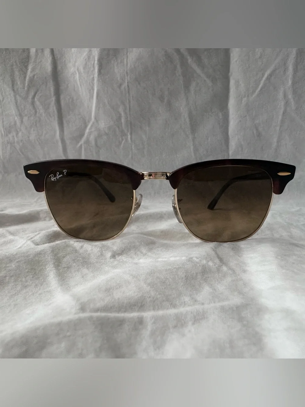 Ray-Ban RB3016 Clubmaster Classic - Tortoise/Gold - Brown Gradient Polarized